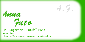 anna futo business card